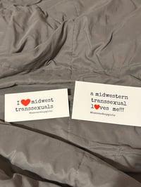 I <3 midwest transsexuals sticker set