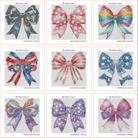 Image 3 of Colorful Bows Mini Diamond Painting Kit by ChristyCreative
