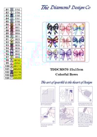 Image 5 of Colorful Bows Mini Diamond Painting Kit by ChristyCreative