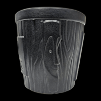 Image 3 of Katiki Bucket No.1 Tiki Bob's Glaze Test 1/1 Satin Black w/Purple FREE SHIPPING 