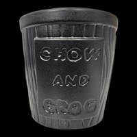 Image 4 of Katiki Bucket No.1 Tiki Bob's Glaze Test 1/1 Satin Black w/Purple FREE SHIPPING 