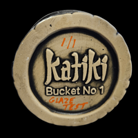 Image 6 of Katiki Bucket No.1 Tiki Bob's Glaze Test 1/1 Satin Black w/Purple FREE SHIPPING 