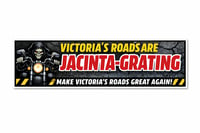 'Jacinta-Grating' Bumper/Helmet Sticker