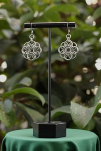 Image 2 of Helm Circle Earrings