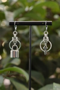 Image 1 of Lock and Key Earrings