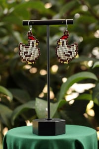 Image 2 of Stardew Valley Chicken Beaded Earrings