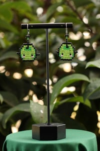 Image 2 of Stardew Valley Junimo Beaded Earrings