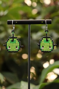 Image 1 of Stardew Valley Junimo Beaded Earrings
