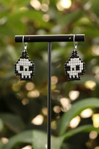 Image 1 of Skull Beaded Earrings