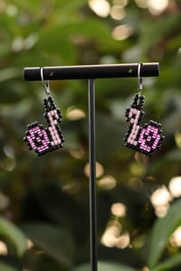 Image 1 of Pink Snearrings