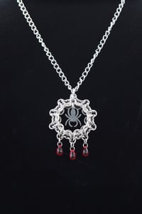 Image 4 of Caught in a Web Necklace