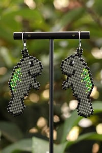 Image 1 of Manatee Beaded Earrings