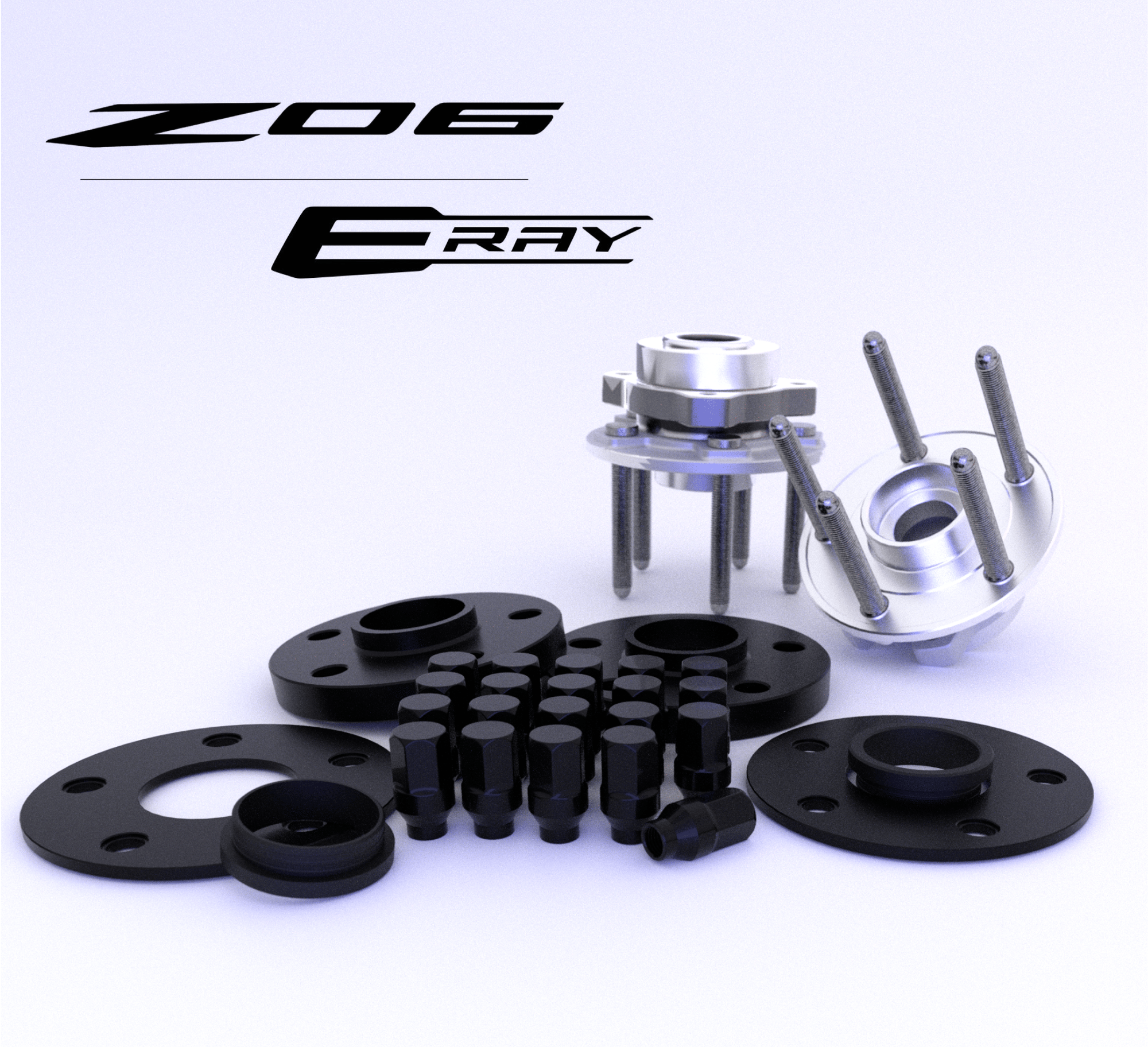 Z06/E-Ray/Grandsport Carbon Wheel Spacer Kit | foundry3