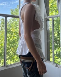 Image 2 of WHITE FRILLY TOP