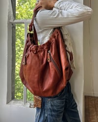 Image 2 of BURNT UMBER LEATHER BAG