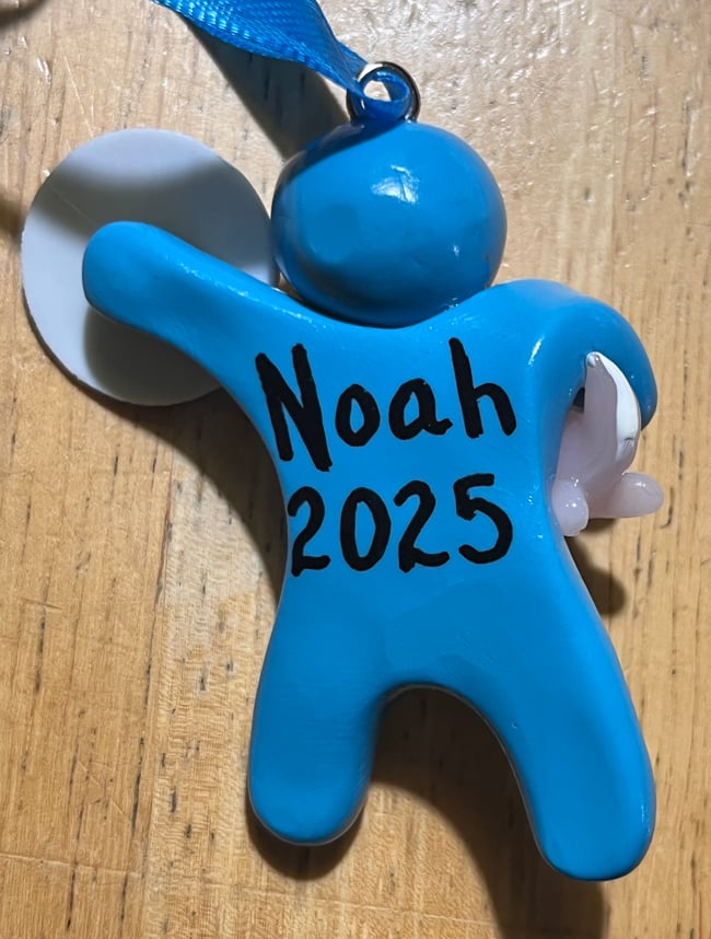 Adopt -a-Ninja Paw Print Ornament