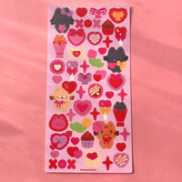 Image 1 of Feuille d’autocollants en vinyle (RÉSISTANT À L’EAU) - Saint-Valentin 