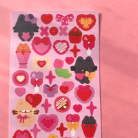 Image 2 of Feuille d’autocollants en vinyle (RÉSISTANT À L’EAU) - Saint-Valentin 