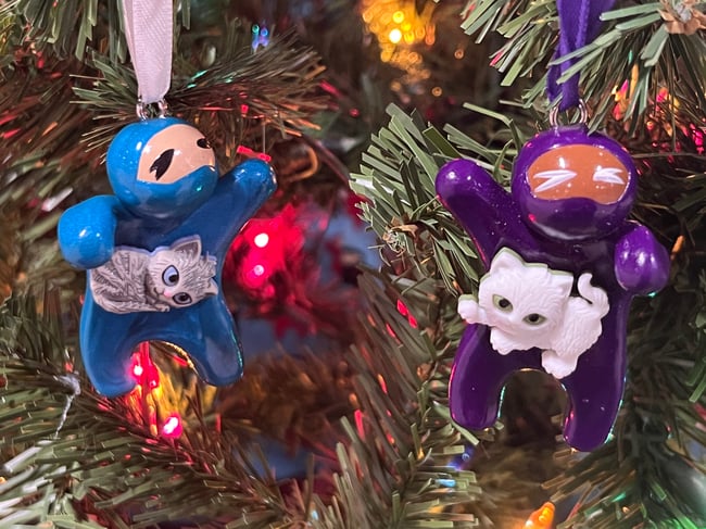  Adopt-a-Ninja Cat Lover Ornament