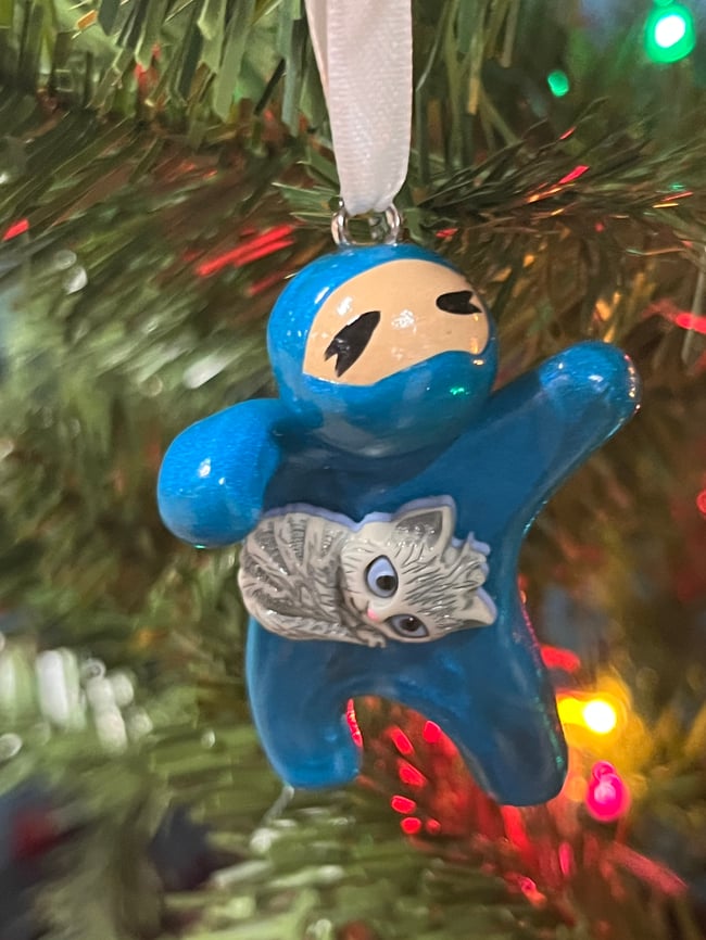  Adopt-a-Ninja Cat Lover Ornament