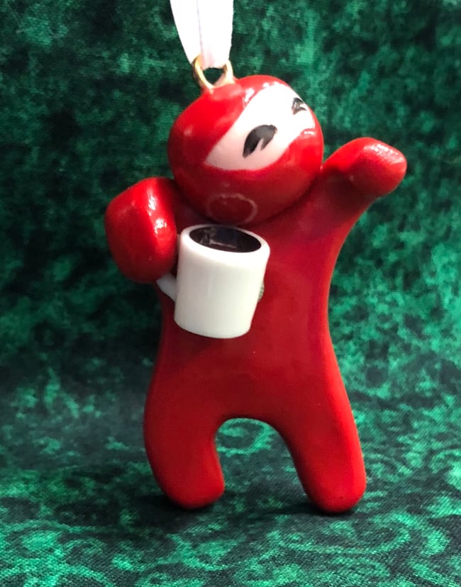 Adopt-a-Ninja  Coffee / Tea Ninja Ornament 