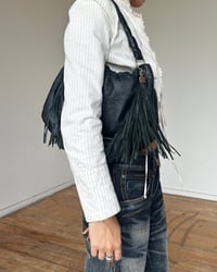 Image 10 of PUFFY LEATHER TASSEL BAG