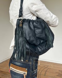 Image 3 of PUFFY LEATHER TASSEL BAG