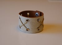 Image 1 of italian leather corset cuff