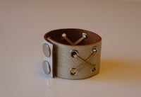 Image 2 of italian leather corset cuff