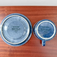 Image 4 of Arabia Finland Kosmos Blue Tea Cup with Saucer