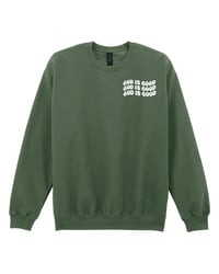 3XL MILITARY GREEN God is Good Sweatshirt 