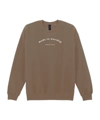 4XL Brown Savana Made to Worship Sweatshirt 