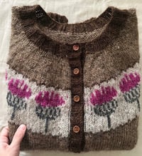 Image 1 of “Blooming thistle” cardigan - Preorder 