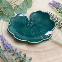 Image 3 of Handmade Ceramic Leaf Dish with Scalloped Edge