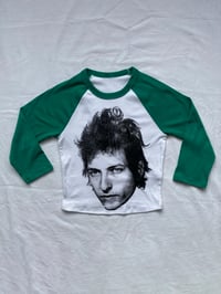 Image 1 of FACE GREEN RAGLAN BABY 3/4TEE