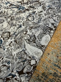 Image 2 of One of a kind hand marbled paper  'Mineral' 