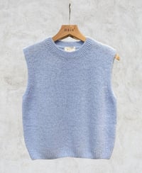Image 2 of Sky Blue sleeveless knit vest – by Nais