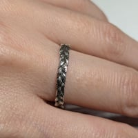 Image 1 of Bague cheveux sur mesure en Argent 