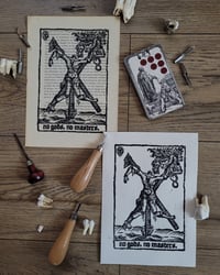 no gods, no masters - Lino Print