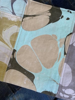 Image of hand marbled pouch - no. 07