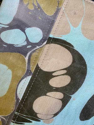 Image of hand marbled pouch - no. 07