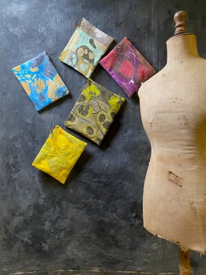 Image of hand marbled pouch - no. 07