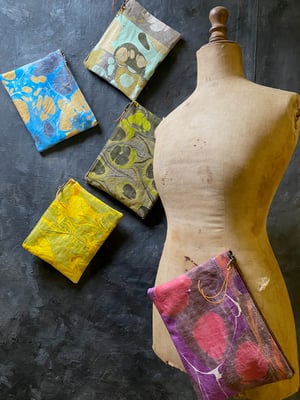 Image of hand marbled pouch - no. 07
