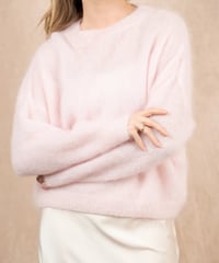 Image 1 of Cloud Mohair Sweater – Rose  · by Nais