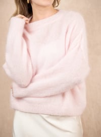 Image 2 of Cloud Mohair Sweater – Rose  · by Nais