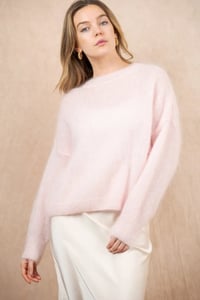 Image 3 of Cloud Mohair Sweater – Rose  · by Nais