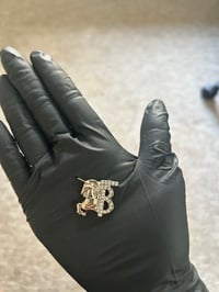 1x Silver Burbery metal flat back charm (2 LEFT TO PURCHASE)