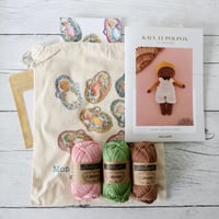 Image 2 of Kit Crochet-Poupon Kaly Rose et Vert