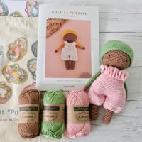 Image 1 of Kit Crochet-Poupon Kaly Rose et Vert