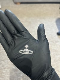  1x Silver diamanté Westwood flat back charm